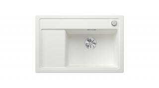 BLANCO ZENAR XL 6S Compact Silgranit mosogatótálca, jobbos medencével, fehér, tartozék nélkül, excenterrel