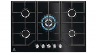 Electrolux KGG75362K Beépíthető gáz főzőlap, 75 cm, WOK égőfej