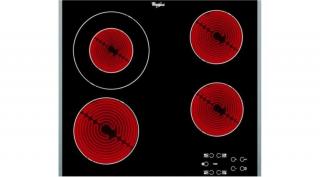 Whirlpool AKT 8130/LX Önálló érintőszenzor vezérlésű kerámialap kétoldali inox szegélyes kivitel