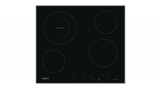 Whirlpool AKT 8601/IX beépíthető önálló érintőszenzor vezérlésű kerámialap,  59 cm széles, 4 főzőzóna (1 duplazóna)