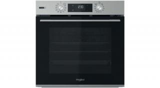 WHIRLPOOL OMSK58HU1SX Beépíthető gőz funkciós sütő,  "A+" energiaosztály, inox készülékszín Hidrolitikus tisztítás, süllyeszthető kezelőgombok,  finoman csukodó sütőajtó, Teleszkópos sütősín