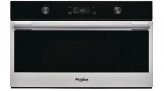 Whirlpool W7MD540 W Collection beépíthető mikrohullámú sütő, inox szegély, fekete full üveg, Assisted kijelző (magyar nyelvű)