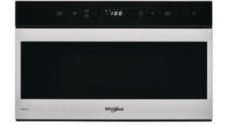 Whirlpool W9MN840IXL W Collection mikrohullámú sütő,  inox szegély, fekete full üveg, 22 liter űrtartalom, gombos vezérlés, gőzölés és párolás funkció, kenyér felolvasztás, Assisted kijelző (magyar nyelvű, gombos)