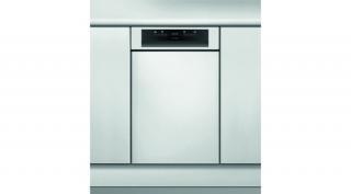 Whirlpool WSBO 3O23 PF X Beépíthető keskeny mosogatógép  45cm Kezelőpaneles,  PowerClean Pro magas nyomású tisztítórendszer, 3. evőeszköz fiók, 43 dBA zajszint