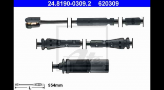 ATE - 24.8190-0309.2 - Fékbetét kopásjelző első