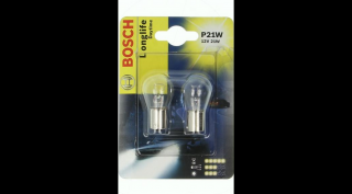 Bosch 1987301050 Longlife Daytime izzó 12V P21W Duo