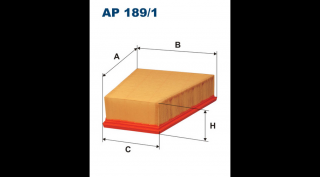 Filtron - AP189/1 - Légszűrő