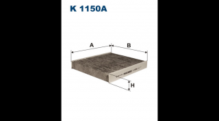 Filtron - K1150A - Pollenszűrő aktív szenes