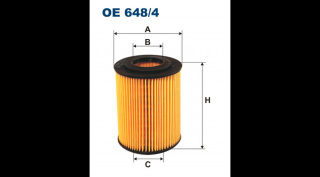 Filtron - OE648/4 - Olajszűrő betét