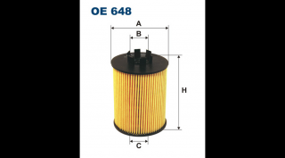 Filtron - OE648 - Olajszűrő betét