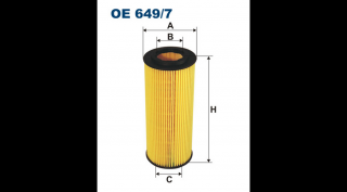 Filtron - OE649/7 - Olajszűrő betét