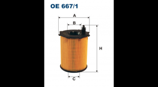 Filtron - OE667/1 - Olajszűrő betét