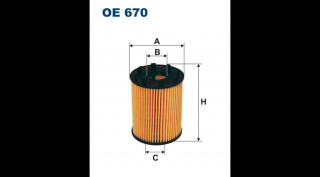 Filtron - OE670 - Olajszűrő betét