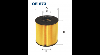 Filtron - OE673 - Olajszűrő betét