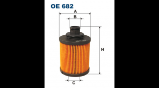 Filtron - OE682 - Olajszűrő betét