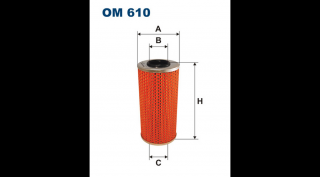 Filtron - OM610 - Olajszűrő betét