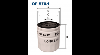 Filtron - OP570/1 - Olajszűrő