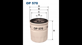 Filtron - OP570 - Olajszűrő