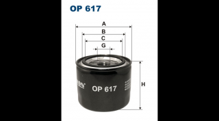 Filtron - OP617 - Olajszűrő