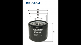 Filtron - OP643/4 - Olajszűrő