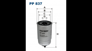 Filtron - PP837 - Üzemanyagszűrő