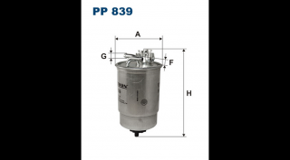 Filtron - PP839 - Üzemanyagszűrő