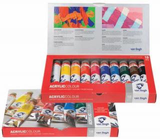 Akrilfestékek Van Gogh SZETT 10x40ml (akrilfesték készlet boja)