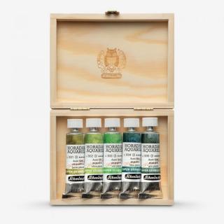Akvarell festékkészlet tubusban Schmincke Super Granulation 5x15ml  | Set shire