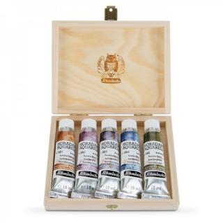 Akvarell festékkészlet tubusban Schmincke Super Granulation 5x15ml  | Set tundra