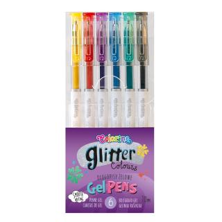 Colorino Glitter zselés tollak 6 darabos készlete