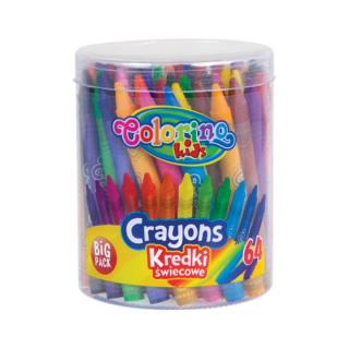 Colorino kerek viaszkréták 64 db
