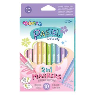 Colorino kétoldalas pasztell filctollak, 10 db