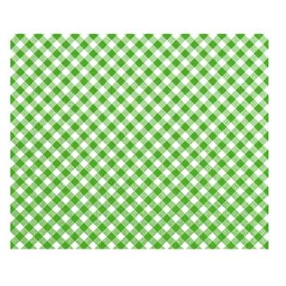 Decoupage szalvéta - Fehér-zöld négyzetek -  1 db (decoupage)