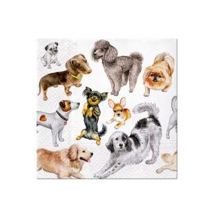 Decoupage szalvéták - Dogs Happiness  - 1db