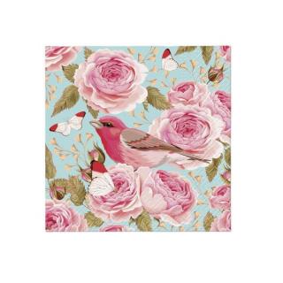 Decoupage szalvéták - English Roses Bird  - 1db