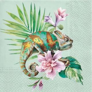 Decoupage szalvéták Exotic Chameleon - 1 db (decoupage)