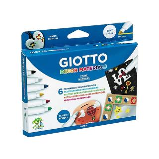 Dekor filctollak GIOTTO Decor materials / 6 részes szett