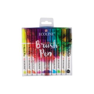 Ecoline Brush Pen akvarell tollak / 10 részes készlet (Royal)