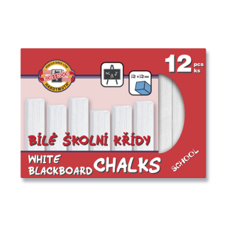 Fehér iskolai kréta 12 db (KOH-I-NOOR iskolai kréta)
