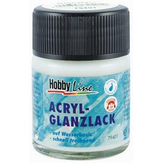 Fényes vízbázisú akril lakk 50 / 275 ml Hobby Line  (HOBBY)