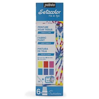 Festékek könnyű textíliákhoz Pebeo Setacolor 6 x 20 ml (hobby)