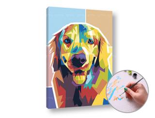 Festés a számok szerint GOLDEN RETRIEVER | low difficulty