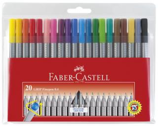 Gripfinepen filctoll szett 0.4 mm / 20 szín (Faber Castell )