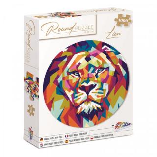 Kerek puzzle Lion 68 cm - 1000 db (puzzle)