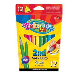 Kétoldalas filctollak gyerekeknek Colorino 12 db