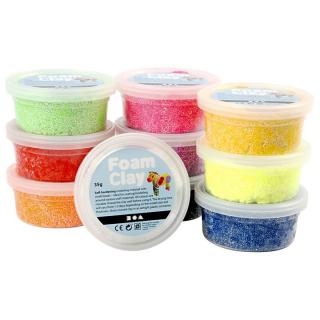 Modellezo massza Foam Clay 10 x 35g (önkeményedő hab gyurma)