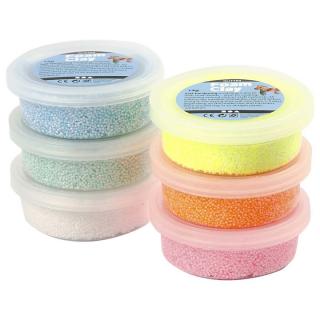 Modellező massza Foam Clay pastel glitter 6 x 14g