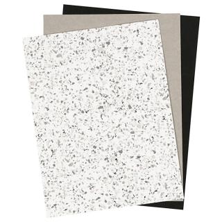 Műbőr papír  Monochrome - 3 db, 1 csomagolás (műbőr papír)