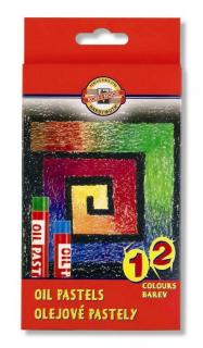 Művészi olajpasztell -  12 db