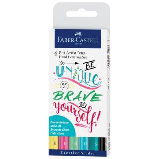 PITT művész filctoll készlet Hand Lettering Unique  | 6db